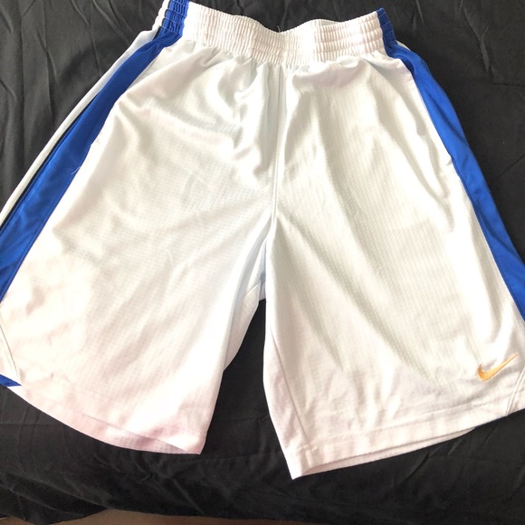 Nike ✔️Men’s White and Blue ✔️⚪️🔵⚪️🔵Shorts - Picture 2 of 4